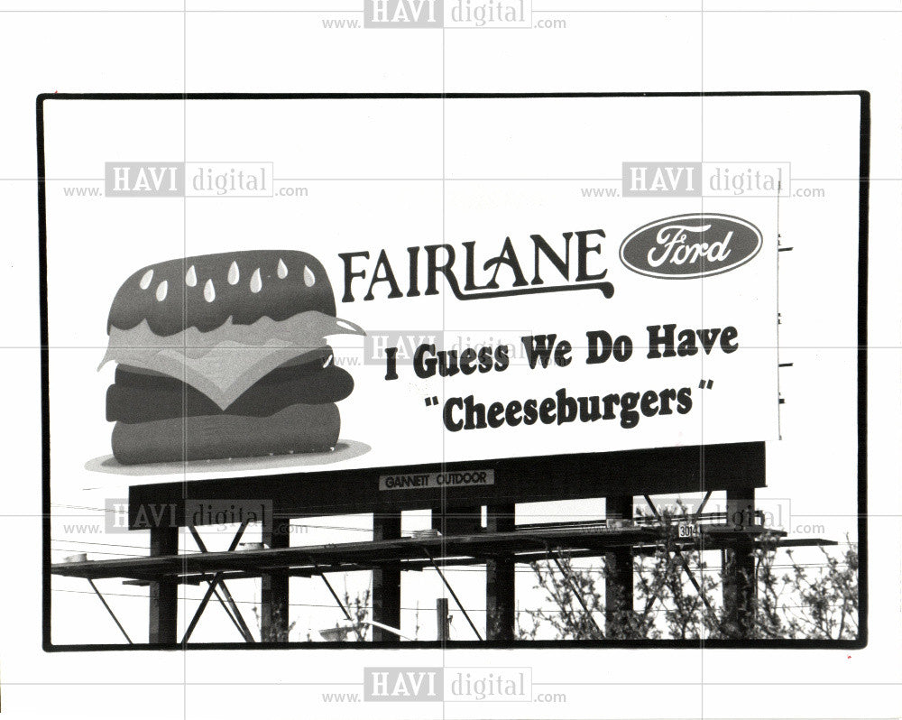 1992 Press Photo Billboard - Historic Images