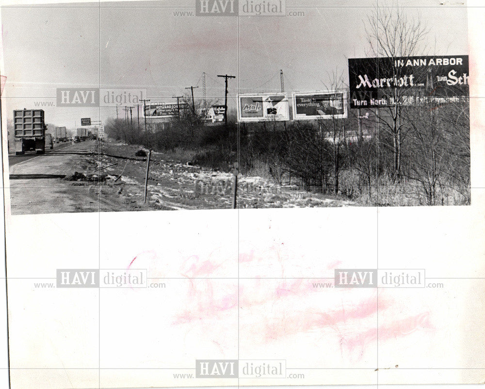 1980 Press Photo MIchigan Billboard - Historic Images
