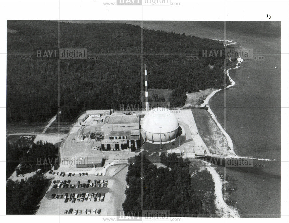 Press Photo Big Rock Point Nuclear Plant Consumers - Historic Images