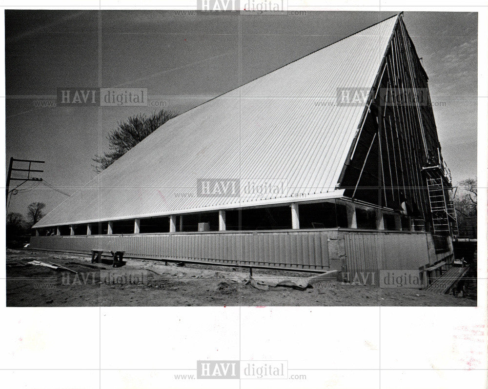 1977 Press Photo Church Baptist Detroit - Historic Images