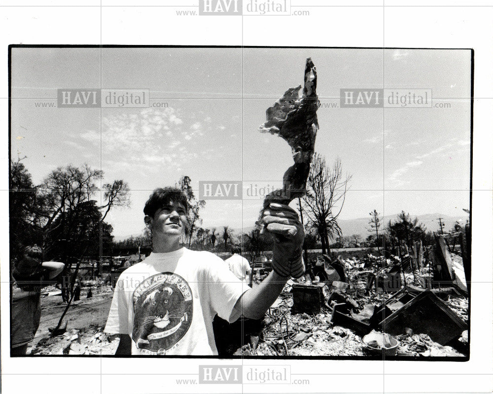 1990 Press Photo California Fire 1990 - Historic Images