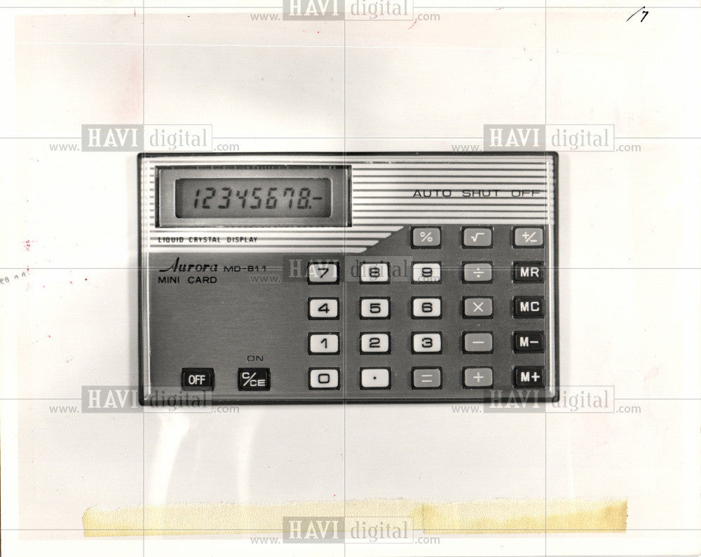 1984 Press Photo Aurora Calculator - Historic Images