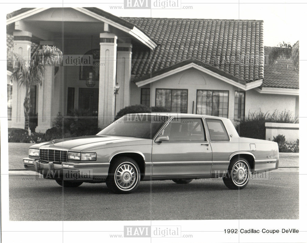 1993 Press Photo 1992 Cadillac Coupe DeVille - Historic Images