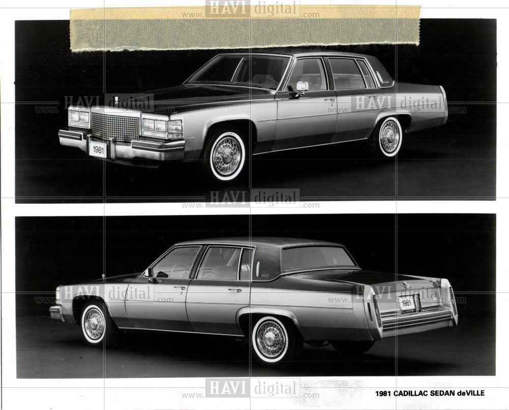 1988 Press Photo Cadillac Automobiles 1981 deVille - Historic Images