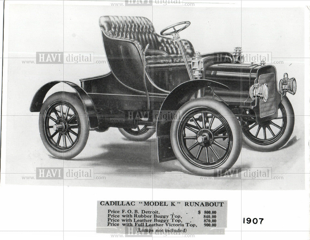 Press Photo Cadillac "Model K" Runabout - Historic Images