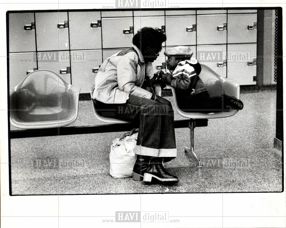 1980 Press Photo wanda givan bus terminal - Historic Images