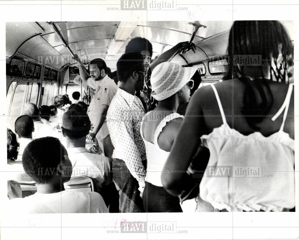 1979 Press Photo Bus -Interior - Historic Images