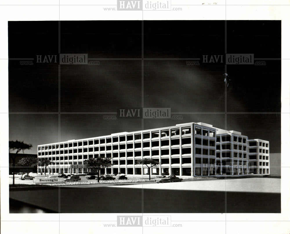 1968 Press Photo Burroughs Corporation, buildings - Historic Images