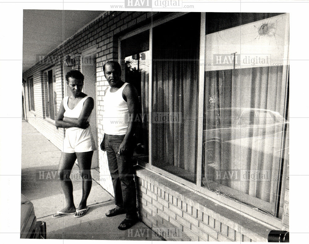 1987 Press Photo Bungalow Motel  Kenneth Fuller Rooms - Historic Images