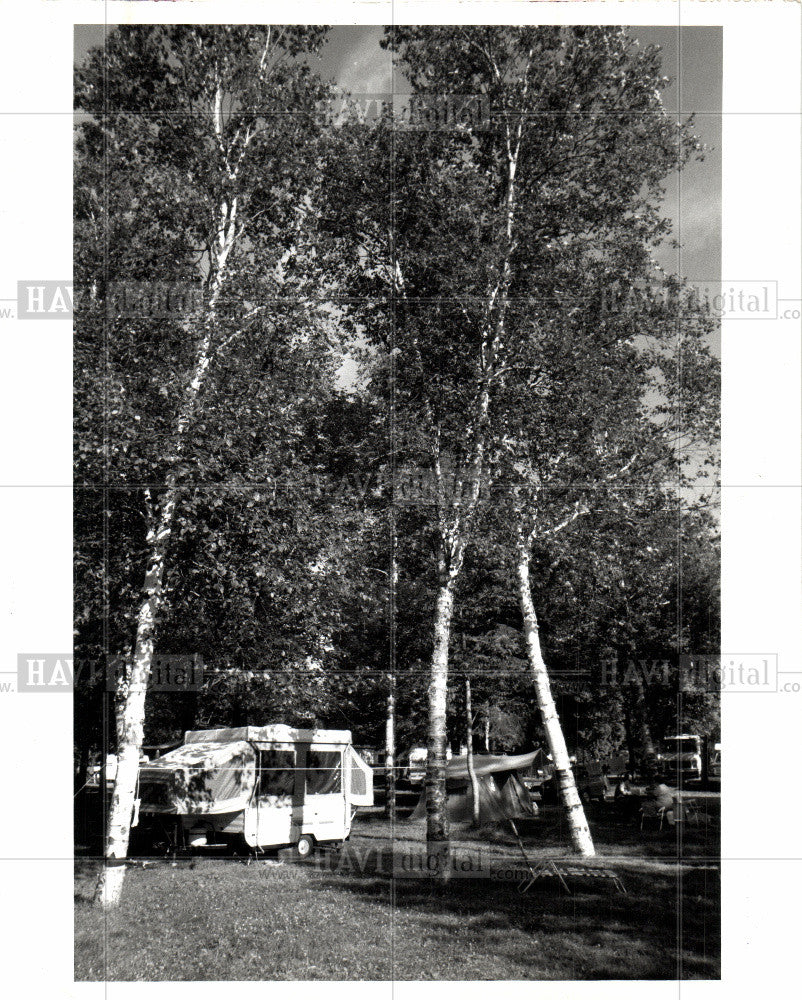 1986 Press Photo Camping Brimley State Park - Historic Images