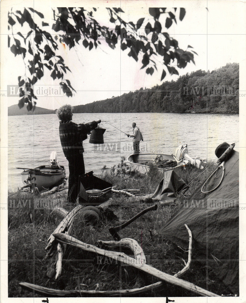 1970 Press Photo camping population space michigan life - Historic Images