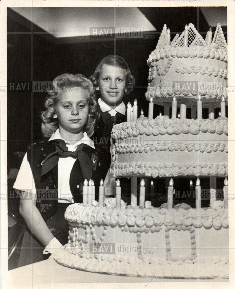 1961 Press Photo Camp Fire Girls - Historic Images