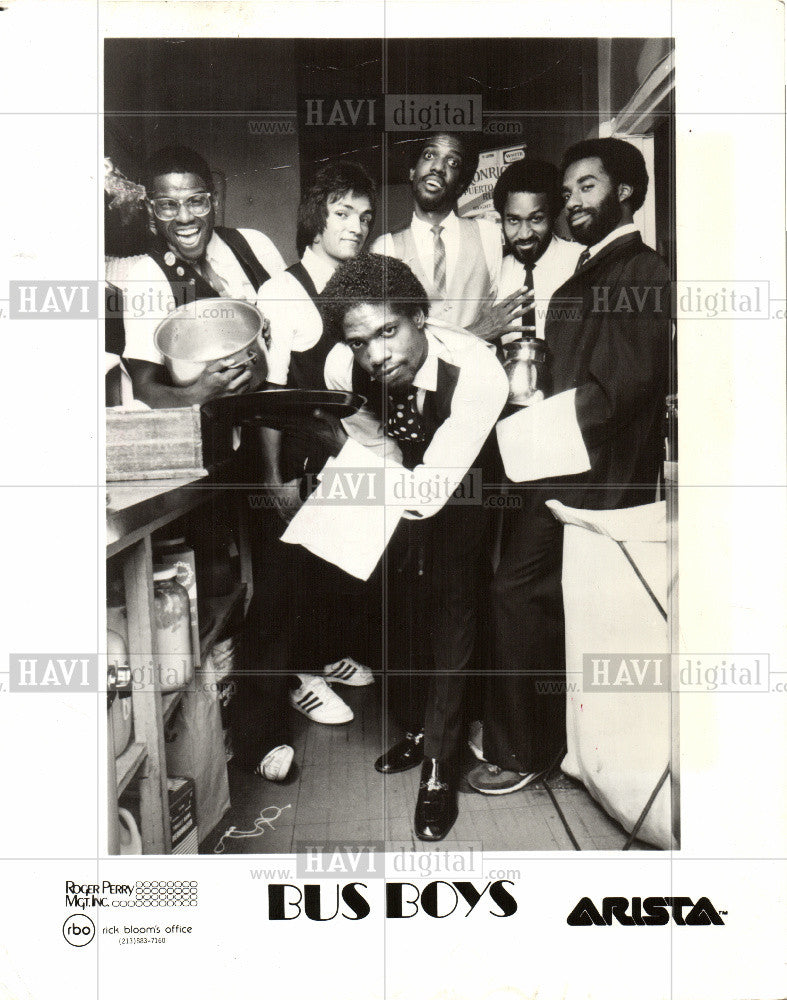 1981 Press Photo The Bus Boys - Musical group - Historic Images