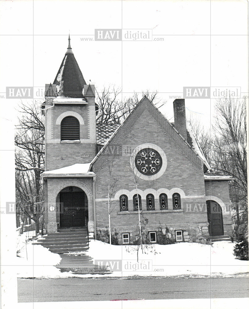 1977 Press Photo church, stained glass - Historic Images