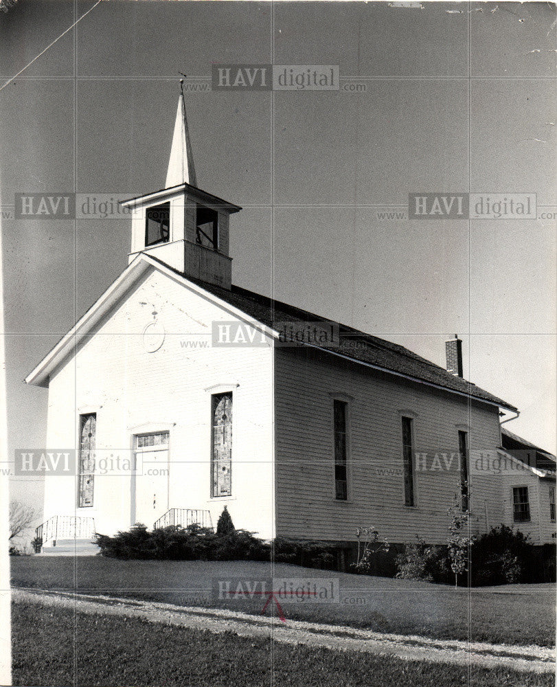 1965 Press Photo Churches Building Historic Michigan - Historic Images