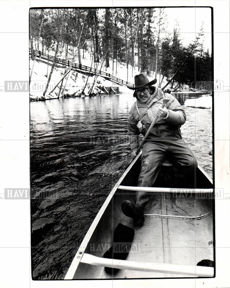 1980 Press Photo Au Sable river Eric Sharp - Historic Images