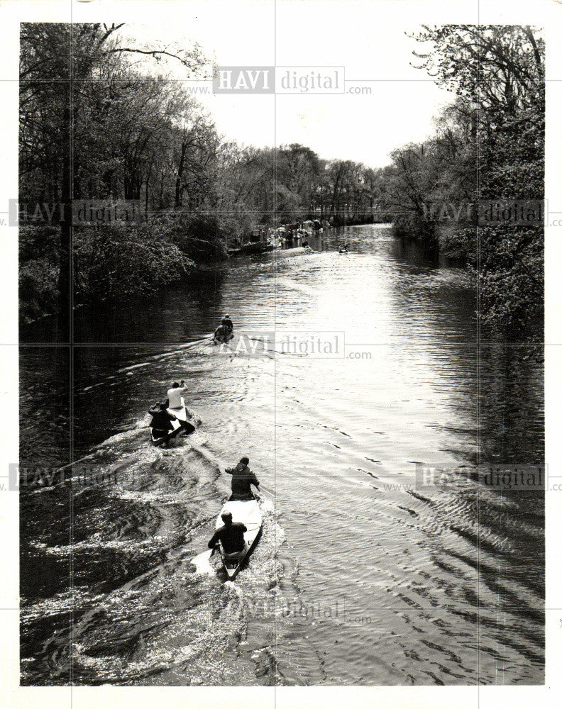 1975 Press Photo canoe rivers Michigan Tourist Council - Historic Images