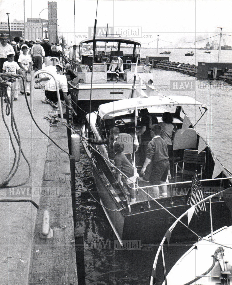 1963 Press Photo marina, boats, Civic Center Marina - Historic Images