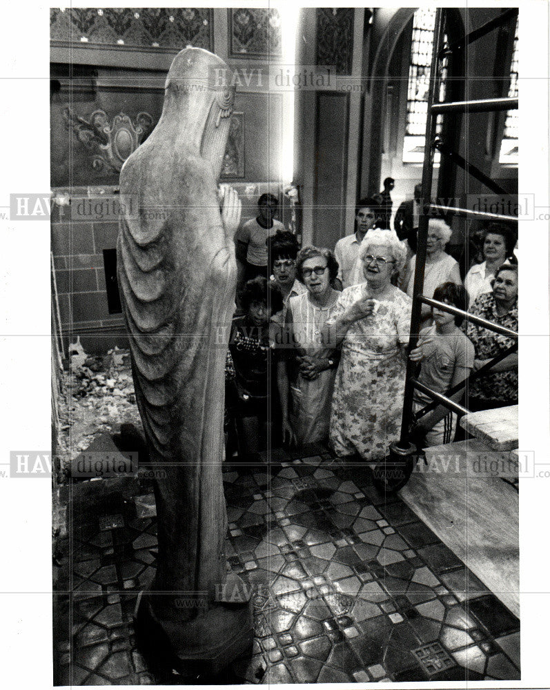 1981 Press Photo church of immaculate conception mary - Historic Images