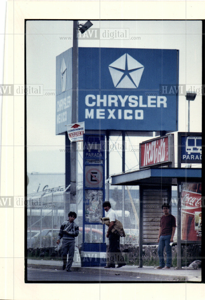 1988 Press Photo Chrysler corporation mexico plant - Historic Images