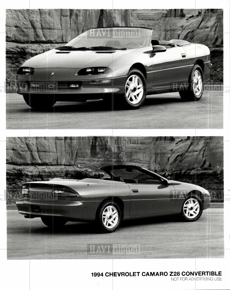 1994 Press Photo Chevrolet Camaro Z28 convertible - Historic Images