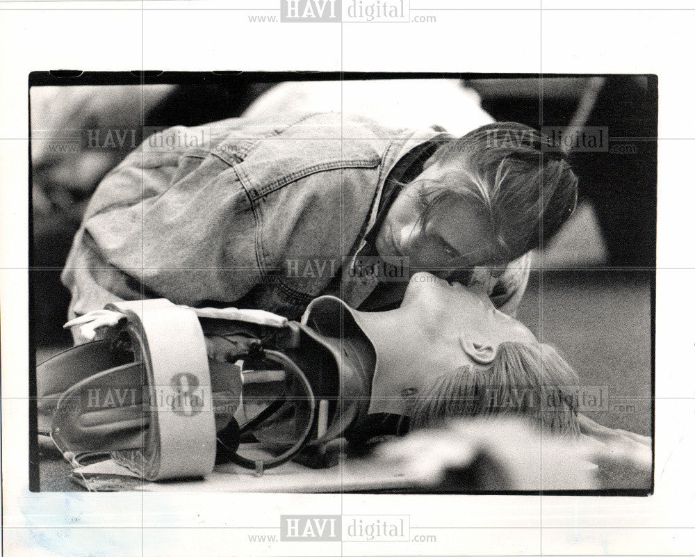 1989 Press Photo CPR 1989 Pontiac Silverdome lecture - Historic Images