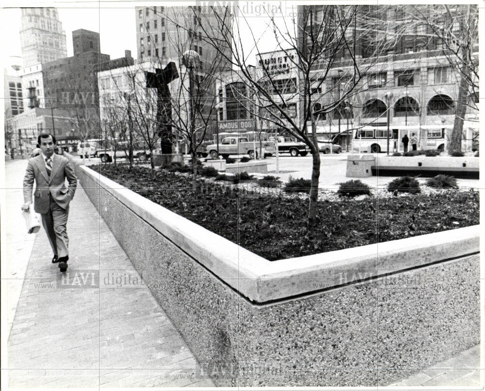 1979 Press Photo Capitol Park, Detroit - Historic Images