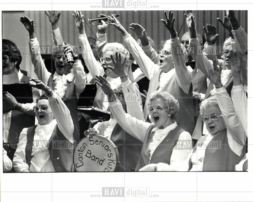 1972 Press Photo Canton Seniors Kitchen Band - Historic Images