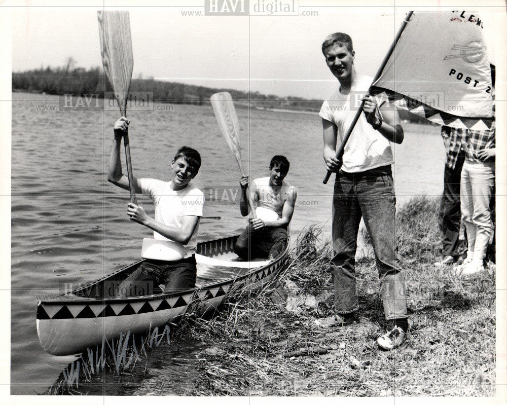 1965 Press Photo BOB SCOUT CANOE race winner - Historic Images