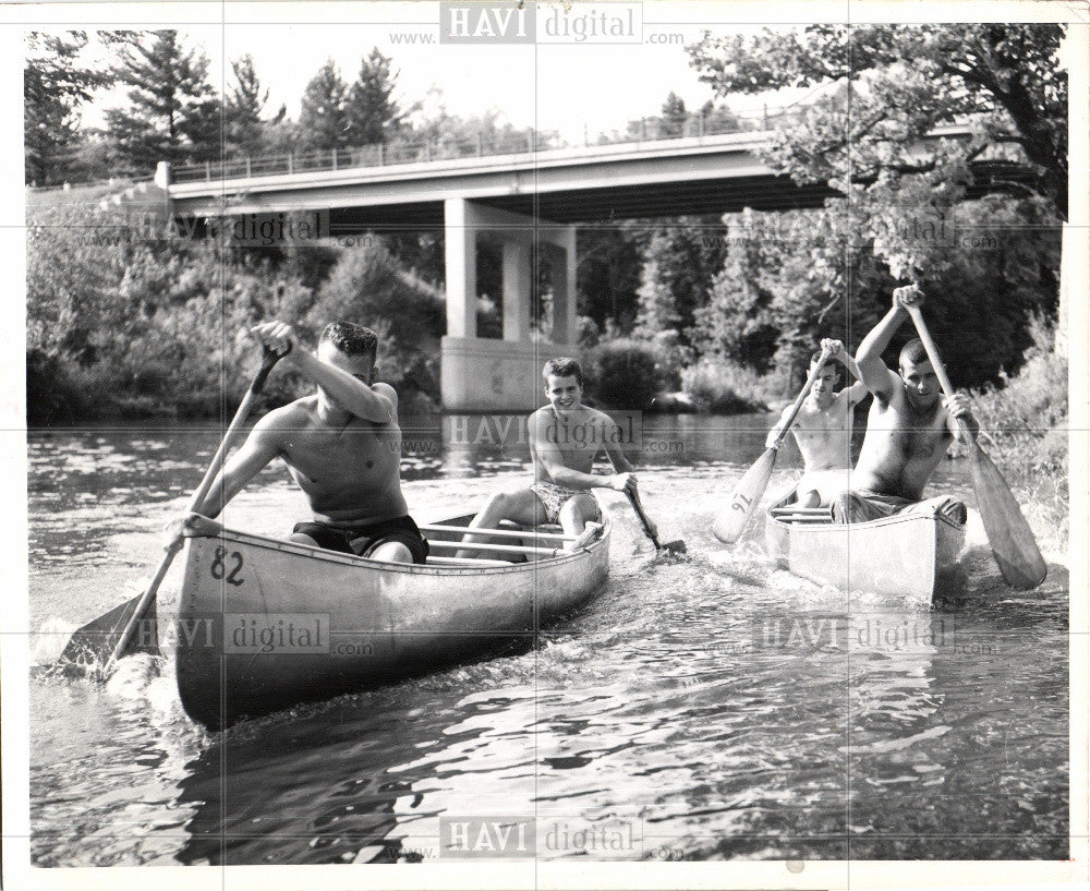 1962 Press Photo canoe - Historic Images