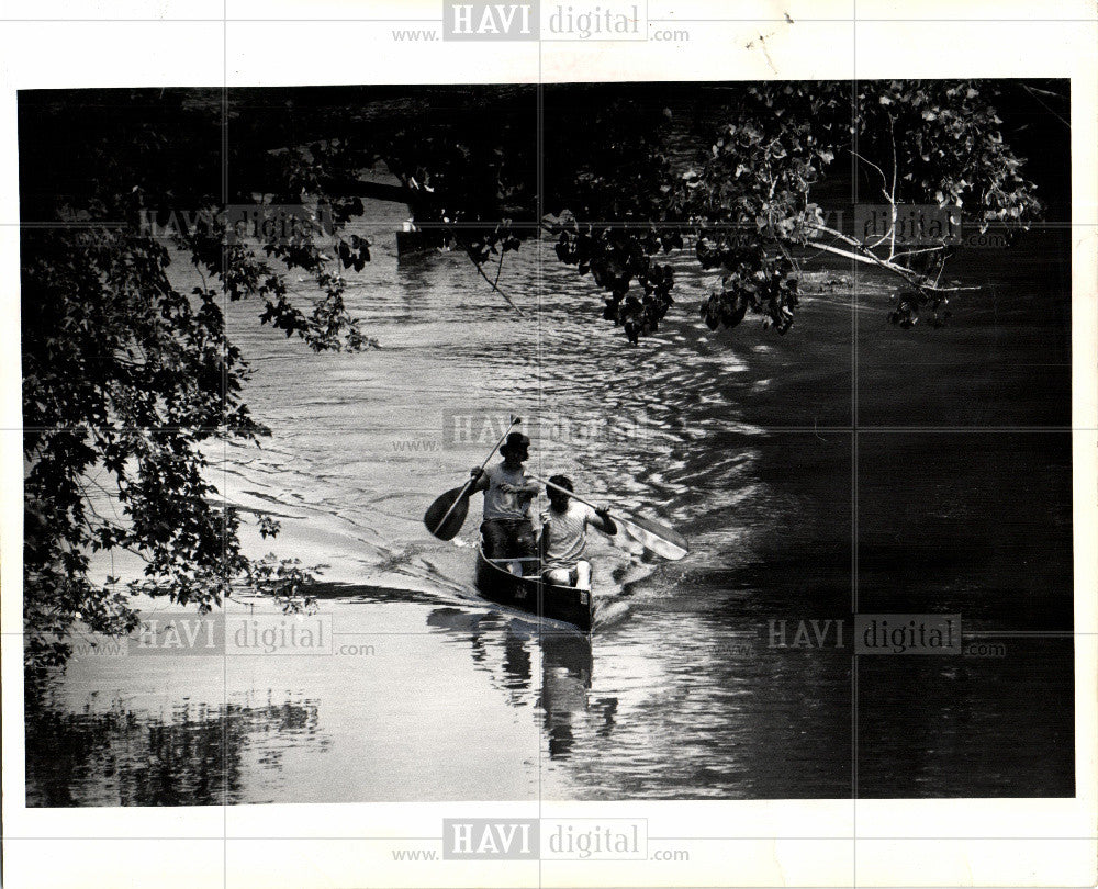 1973 Press Photo Canoe and Canoeing - Historic Images