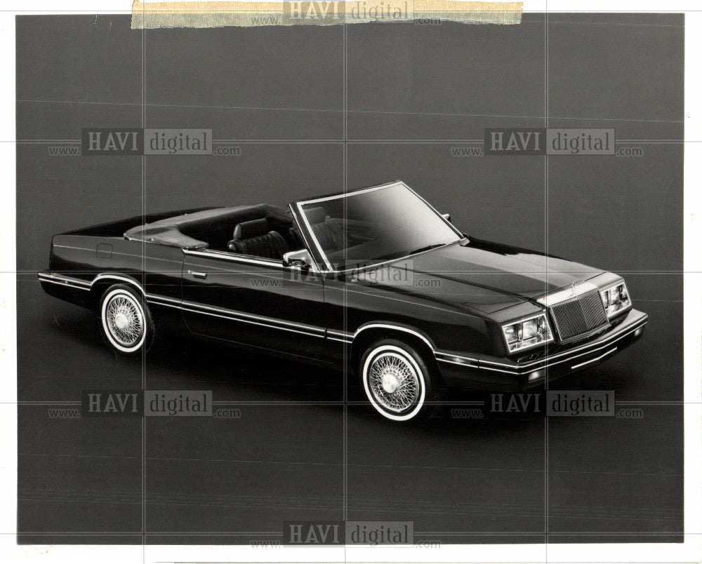 1981 Press Photo CHRYSLER convertible - Historic Images