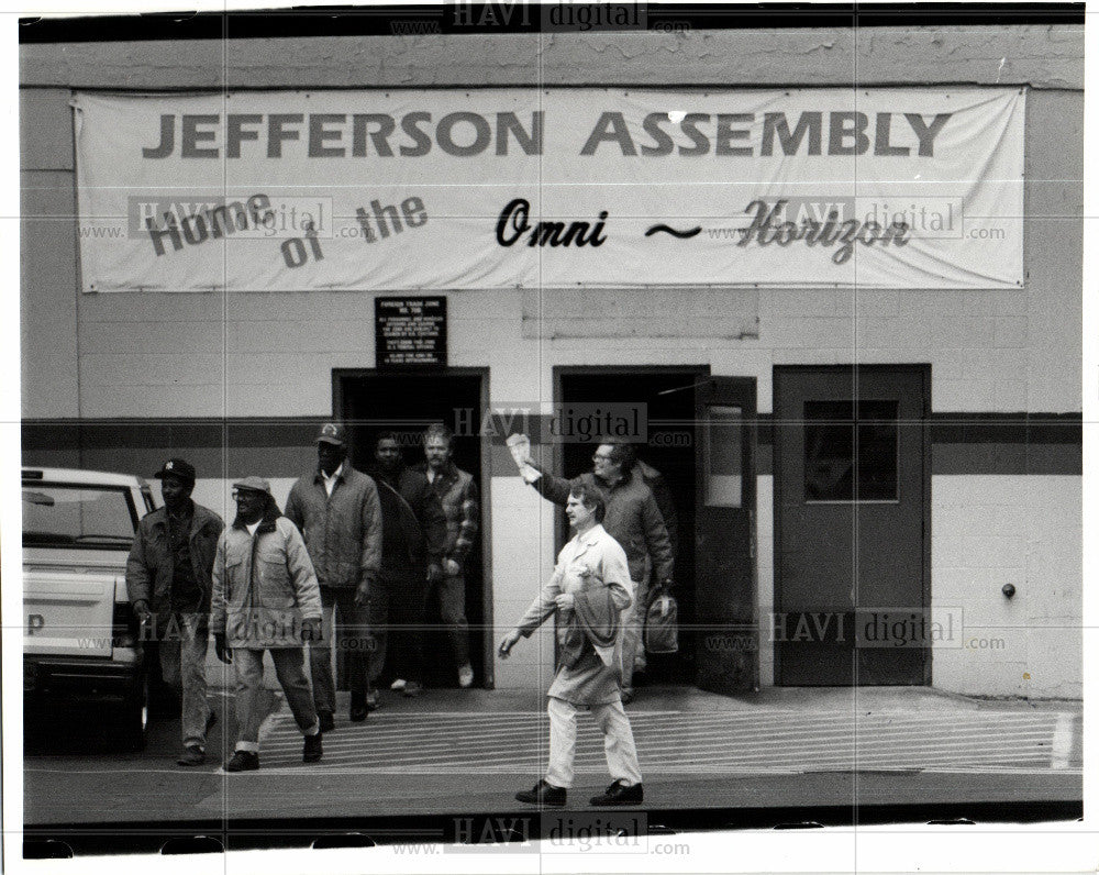 1989 Press Photo Chrysler corp Jefferson avenue assembl - Historic Images
