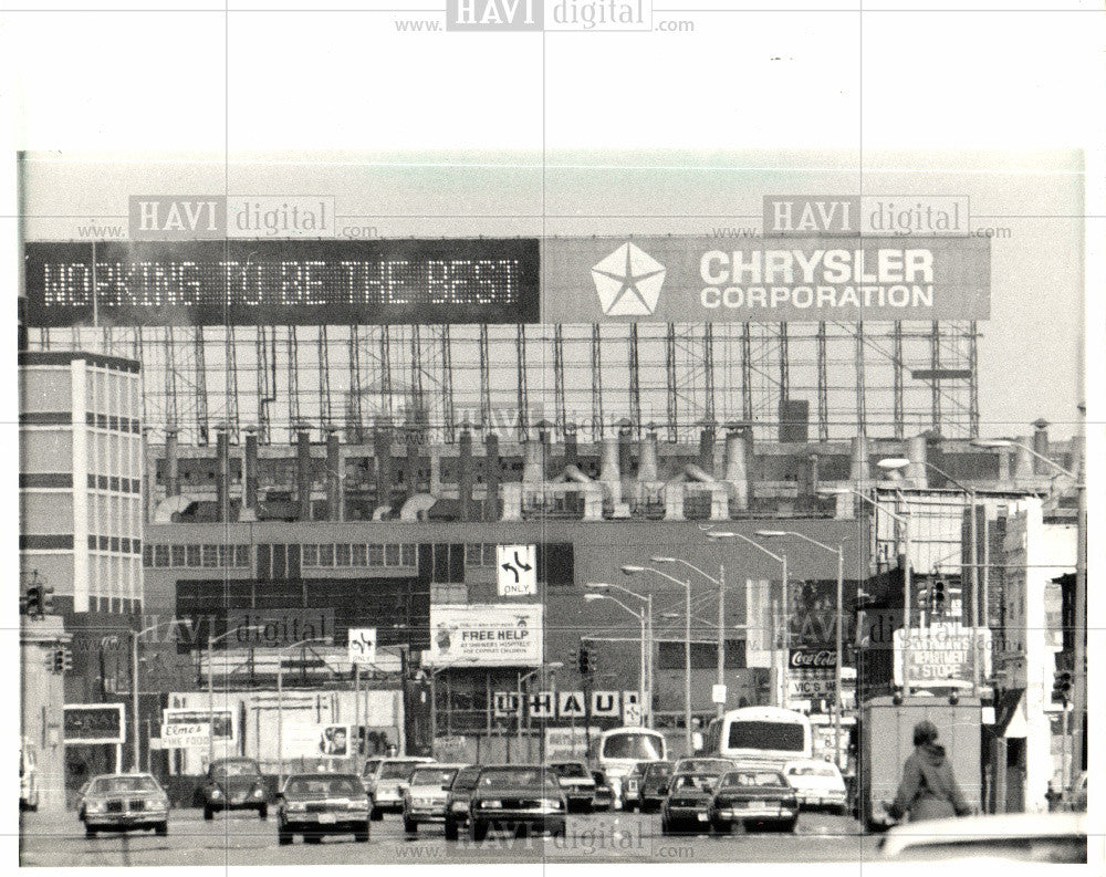 Chrysler plant Detroit 1987 Vintage Photo Print - Historic Images