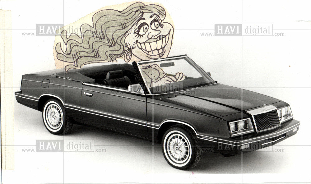 1982 Press Photo Chrysler convertible automobiles - Historic Images