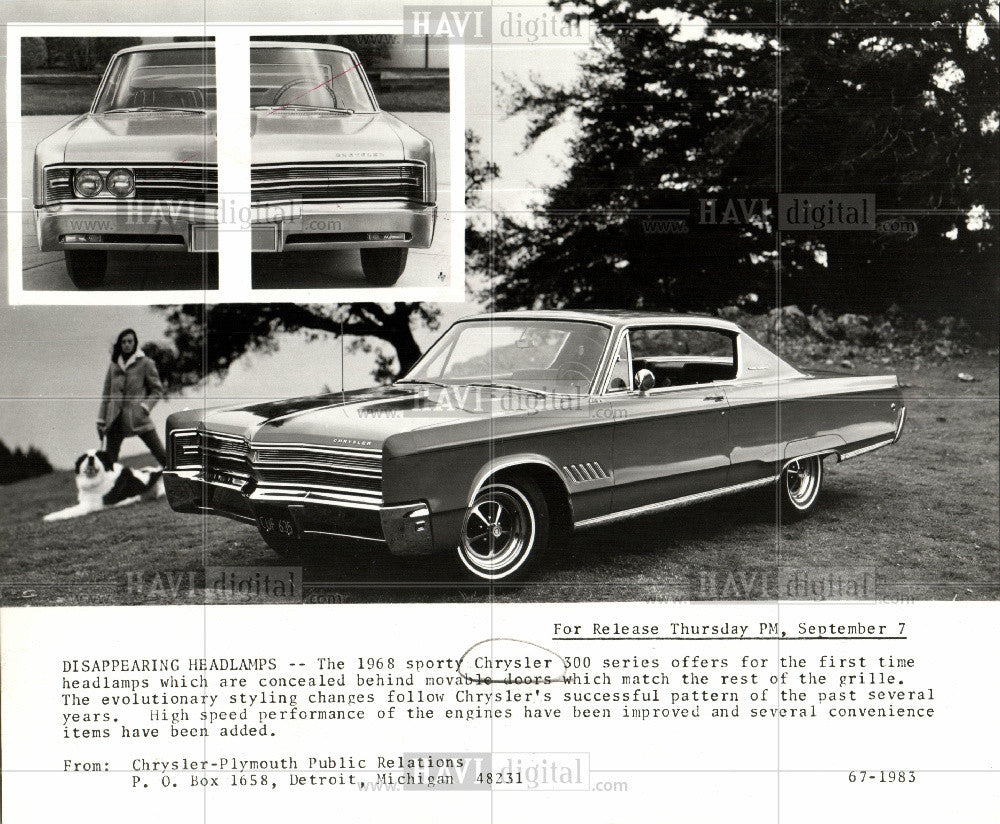 1967 Press Photo Chrysler Automobile 1967 - Historic Images