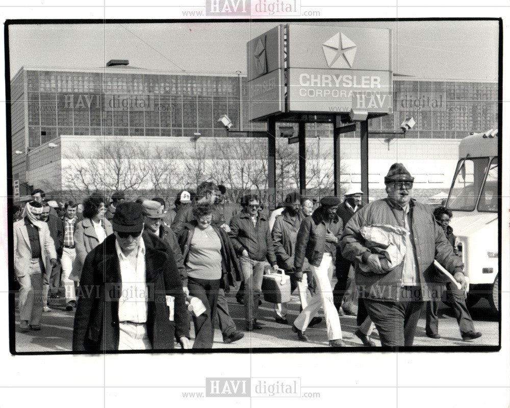 1983 Press Photo Chrysler plant - Historic Images