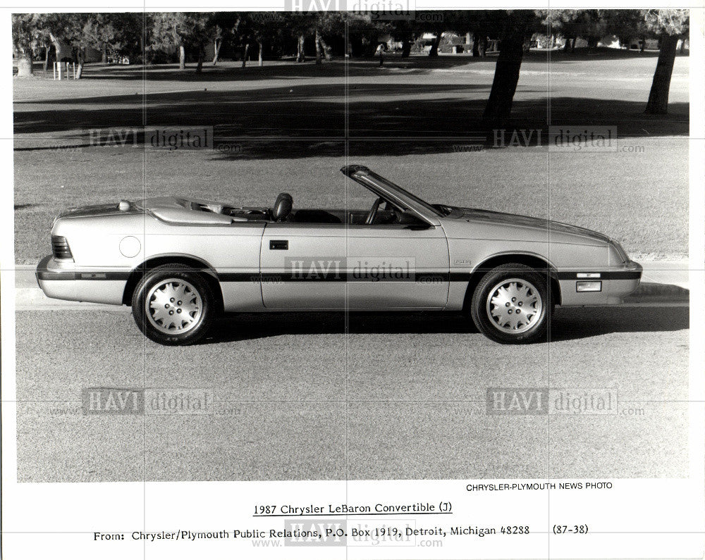 1987 Press Photo 1987 Chrysler - Historic Images