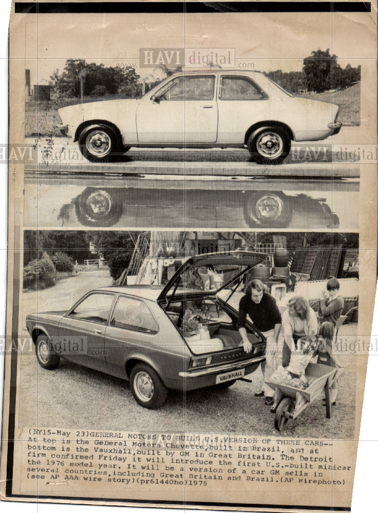 1976 Press Photo Chevrolet Chevette Vauxhall minicar - Historic Images