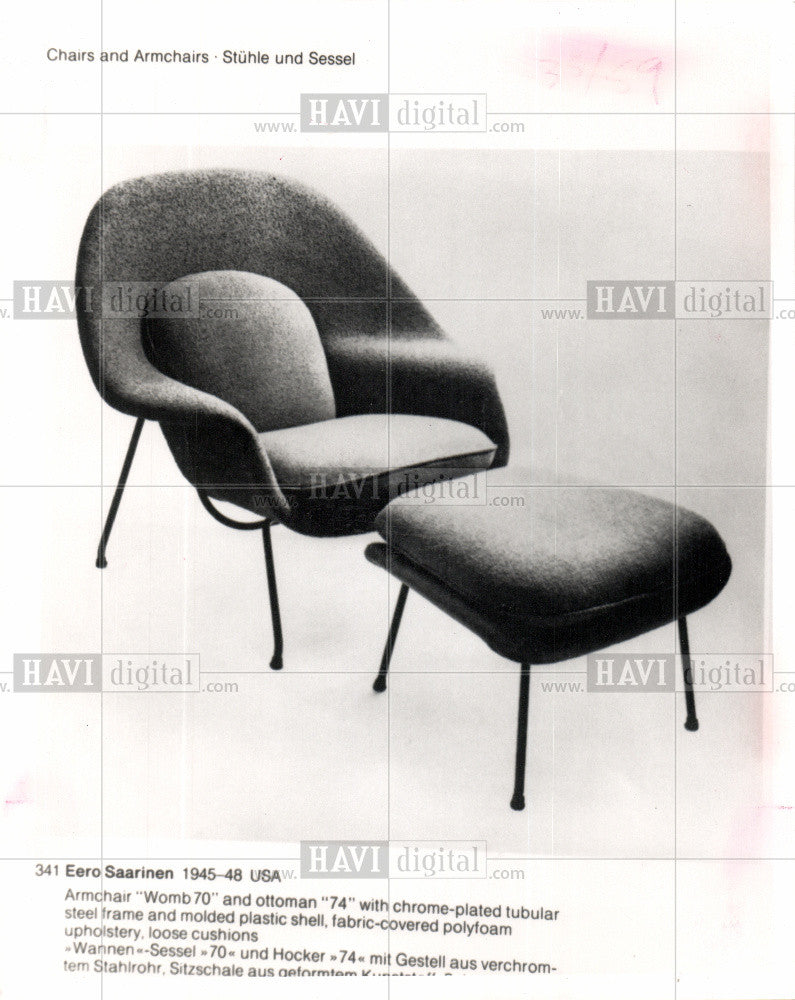 Press Photo chair, armchair, furniture - Historic Images