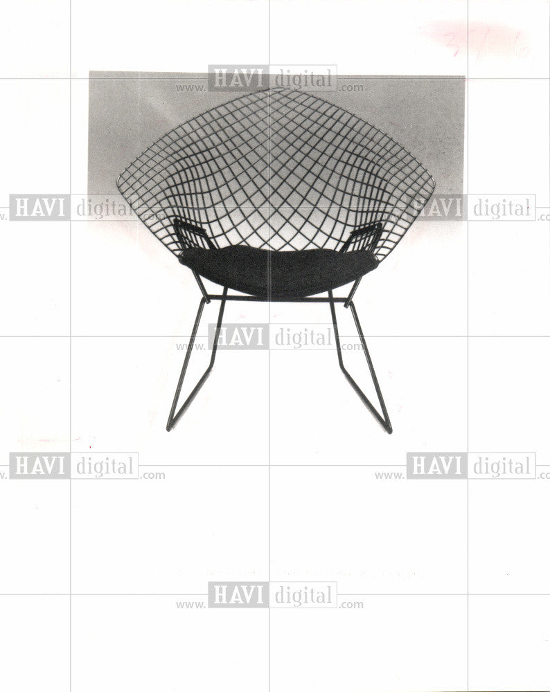 Press Photo Harry Bertoia  Chair Harry furnishings - Historic Images