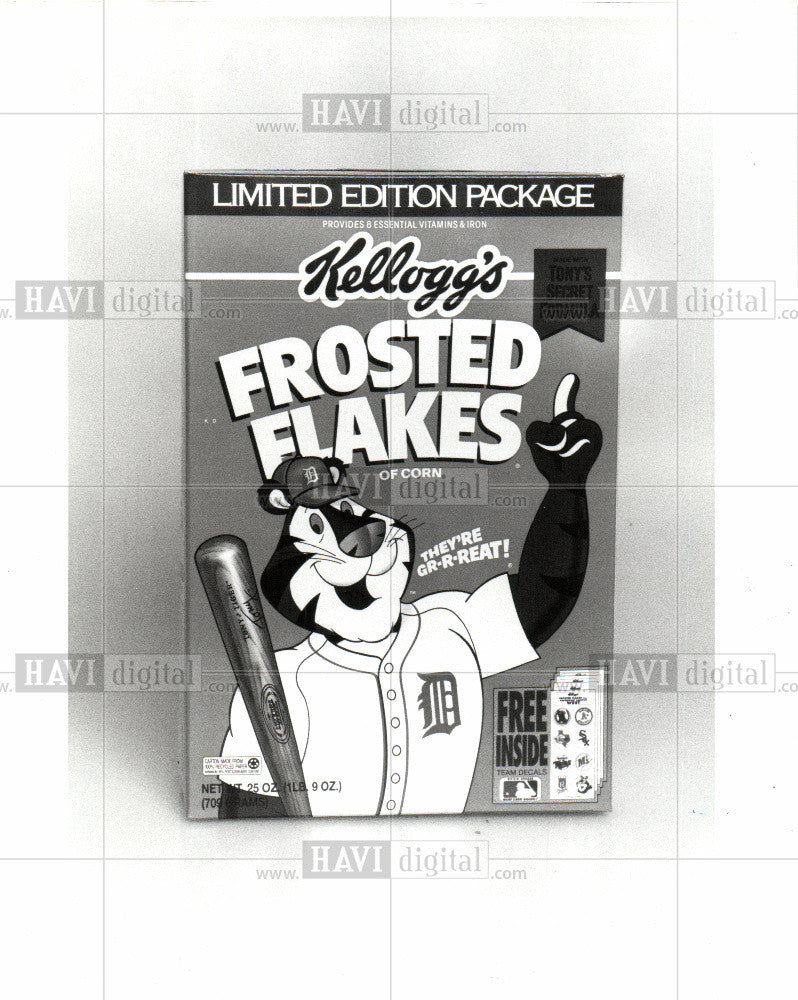 1992 Press Photo Tony theTiger Kellogg&#39;s Frosted Flakes - Historic Images