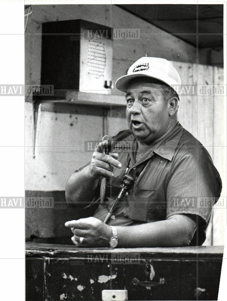 1979 Press Photo cattle auctions farmer - Historic Images