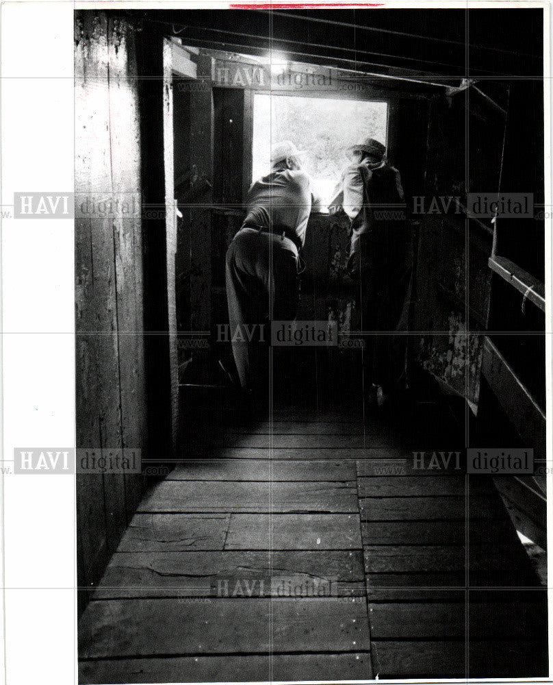 1985 Press Photo Cattle Auctions Stanton Sanilac Countr - Historic Images