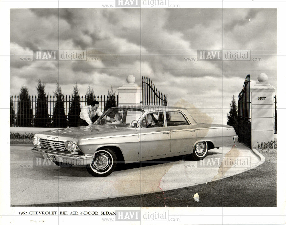 1961 Press Photo 1962 Chevrolet Bel Air 4-Door Sedan - Historic Images