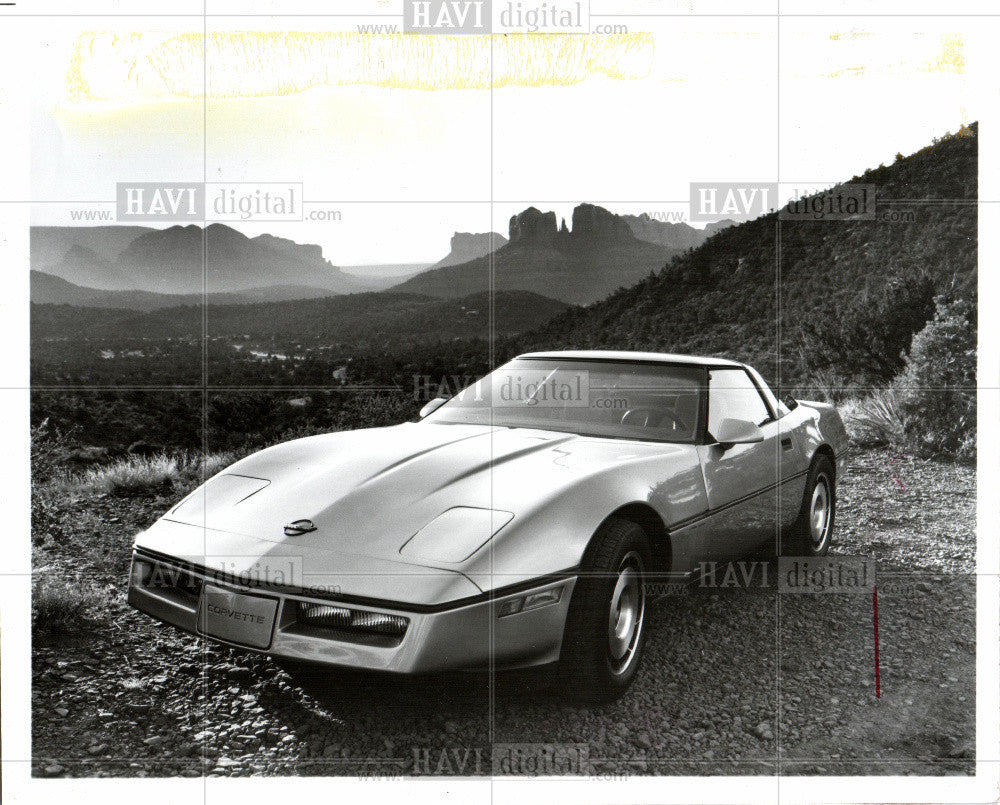 1983 Press Photo 1984 Corvette Coupe - Historic Images