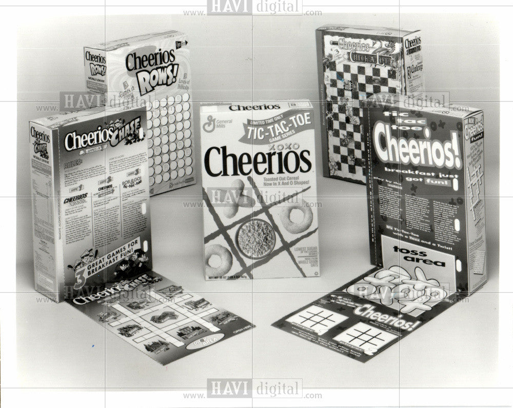 1993 Press Photo Cheerios edible and playable - Historic Images