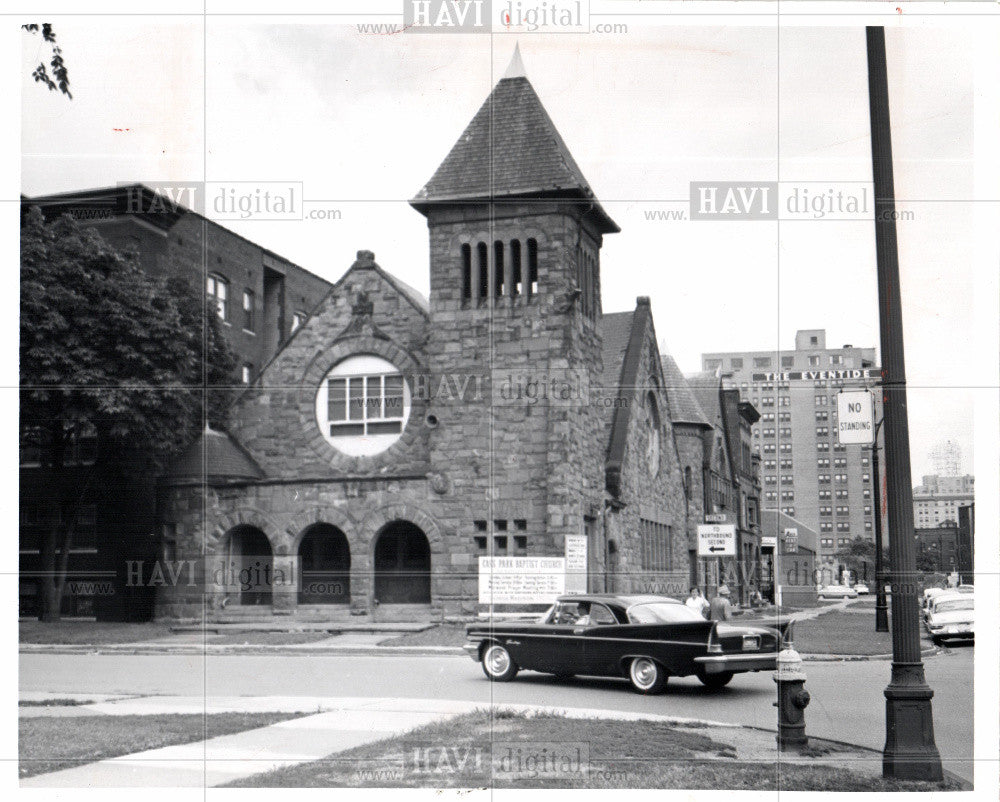 1963 Press Photo Cass Park Baptist Church landmark - Historic Images