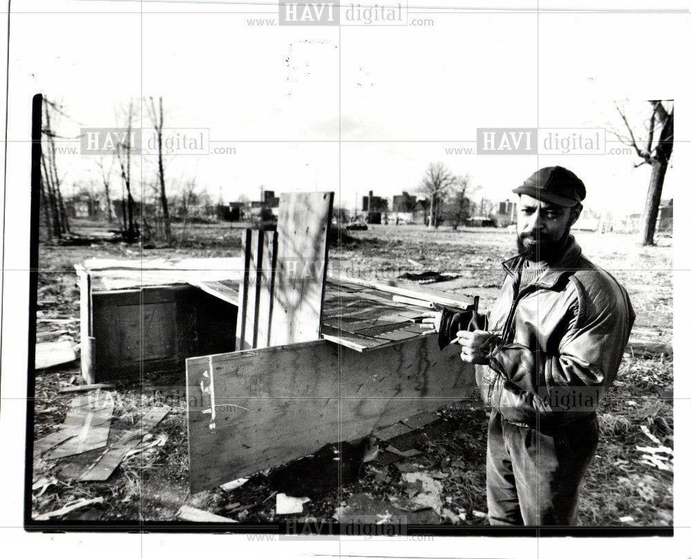 1990 Press Photo Cass Corridor Detroit - Historic Images