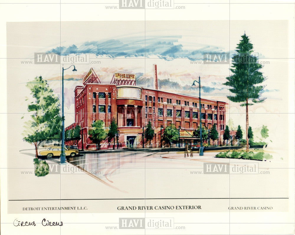 Press Photo GRAND RIVER CASINO EXTERIOR - Historic Images